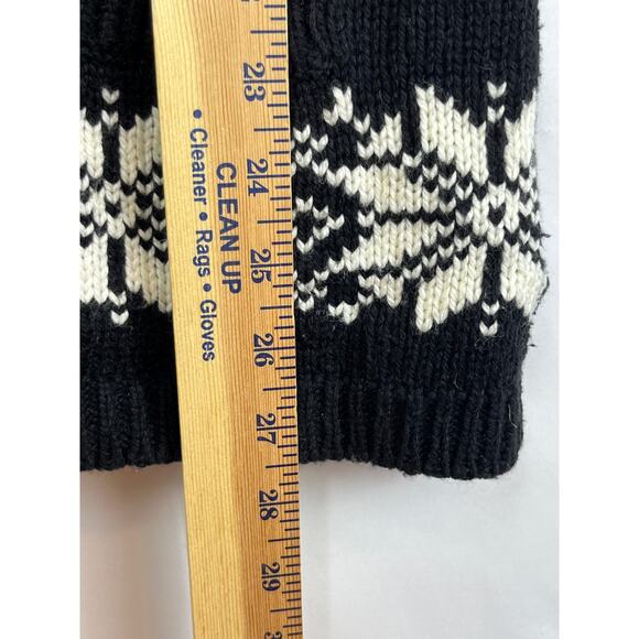 Coldwater Creek Women's Medium White/Black Holiday Moose Print One Button Vest - Picture 6 of 8